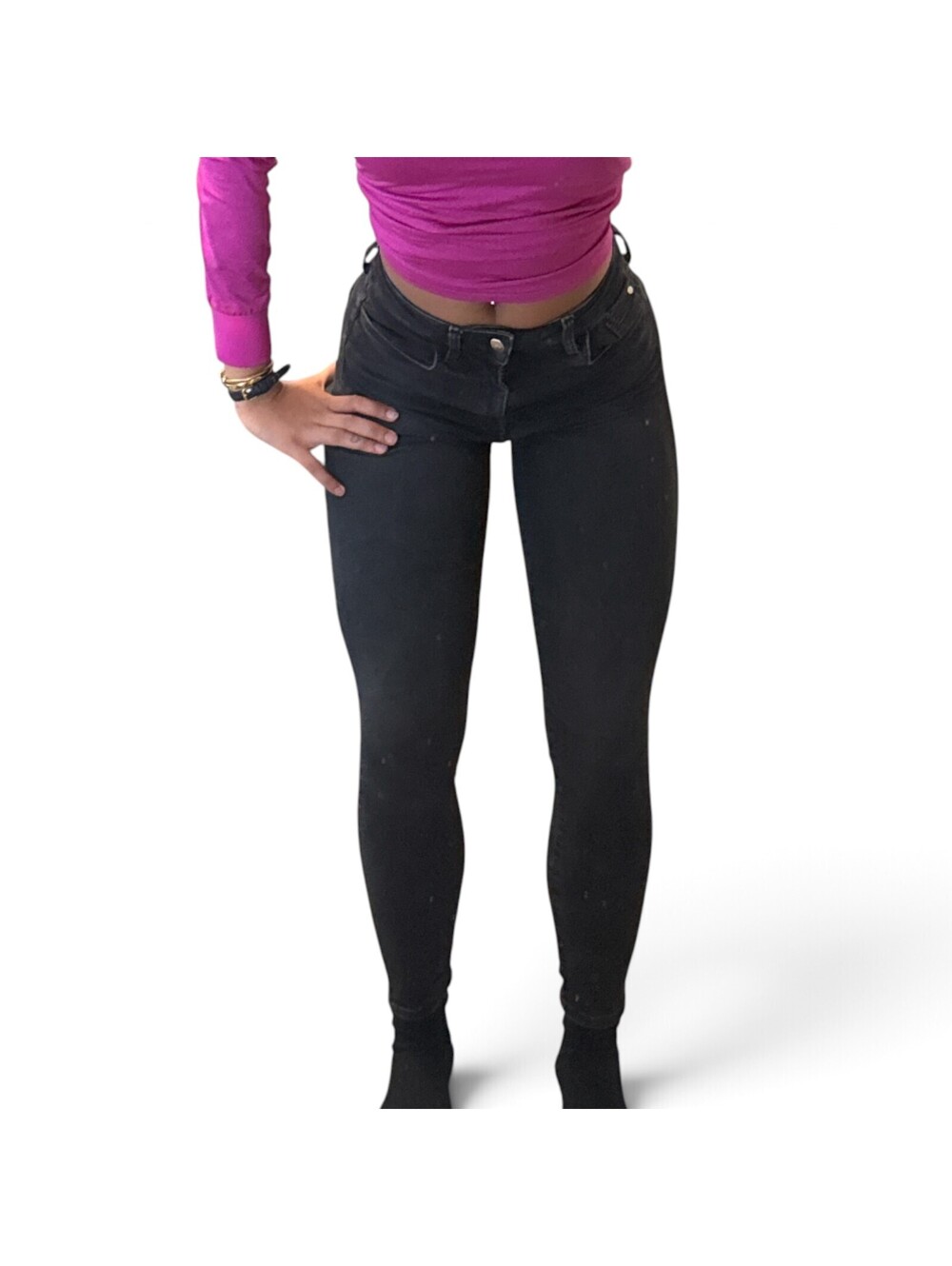 H&M True to You Skinny Black Stretch Denim Jeans
